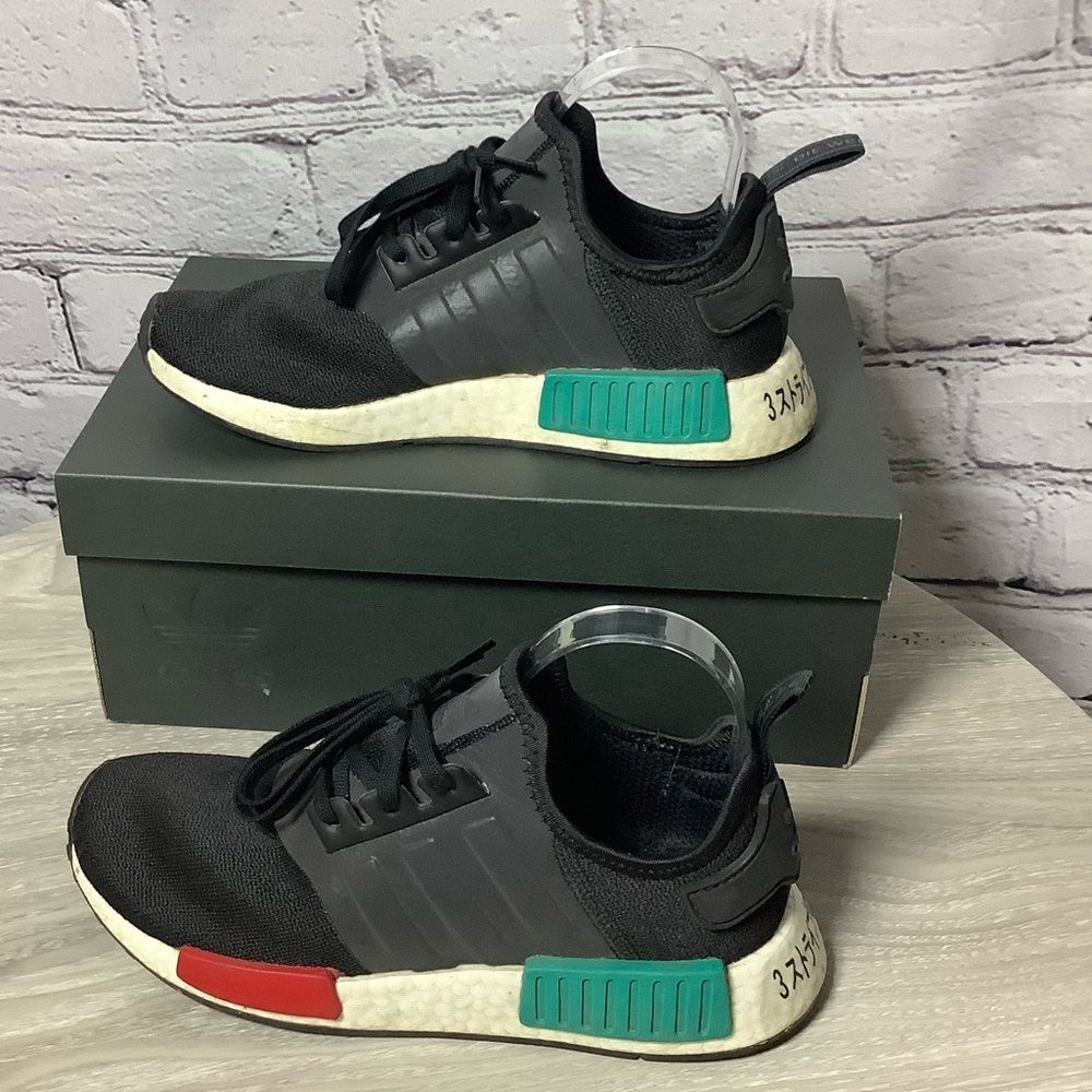 Adidas Youth Originals NMD_R1 "Japan Heel Glory Green" Sneaker Shoes